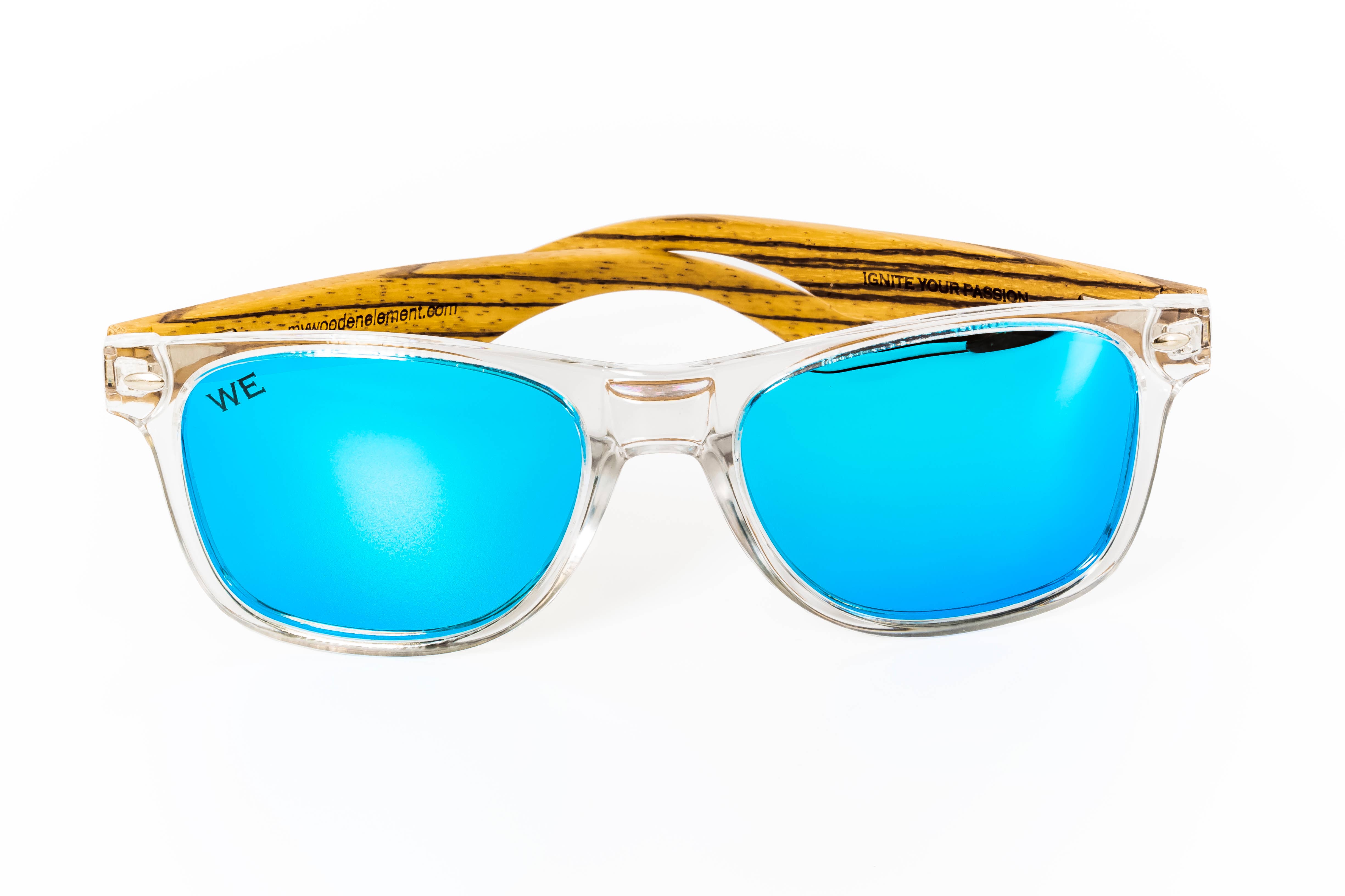 Wooden Element - Wholesale Sunglasses - Unisex - Cross Color (Light Blue) Sunglasses0