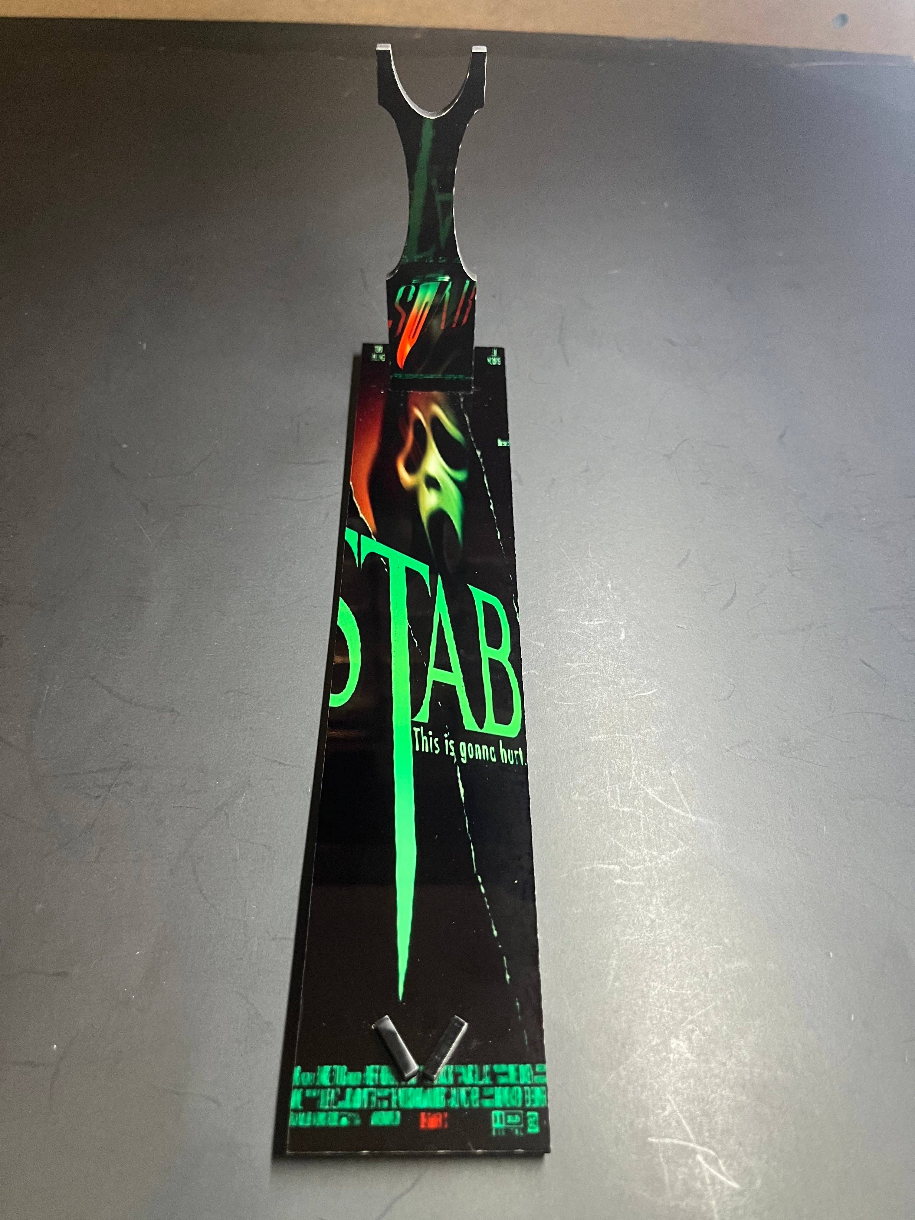 Dead Dave Designs - Wholesale Kitchen/Utility Knife - Stab From Scream Movie Knife With Sublimated Stand3