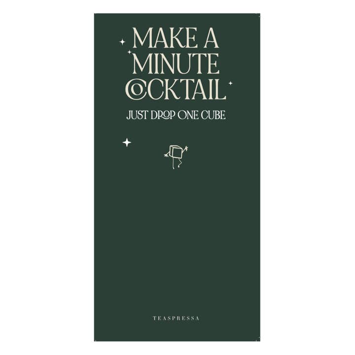 TEASPRESSA | LUXE Mixer Cube - Wholesale Retailer Display - Food & Drink - Drink Signage | Make a Minute Cocktail