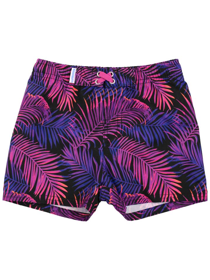 Black Boys Marine Glow Swim Trunks for wholesale on Faire