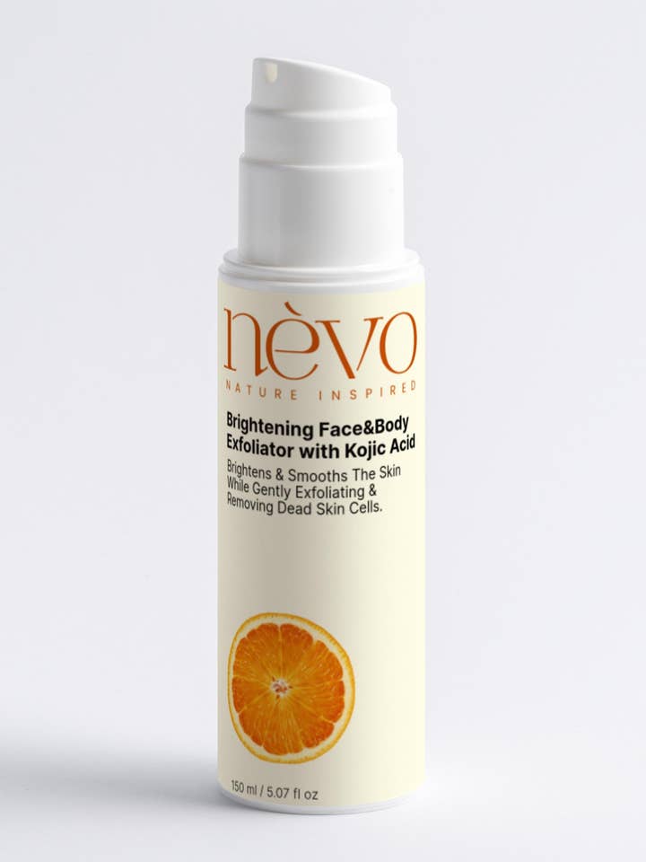 Brightening Face & Body Exfoliator with Kojic Acid for wholesale by Nevo