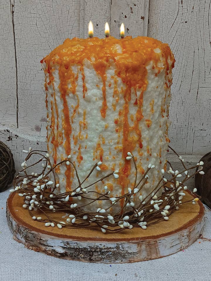 Caramel Corn 3 Wick Candle for wholesale by Warm Glow Candle Company