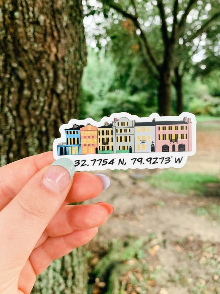 Rainbow Row Sticker for wholesale by Embellished Baubles