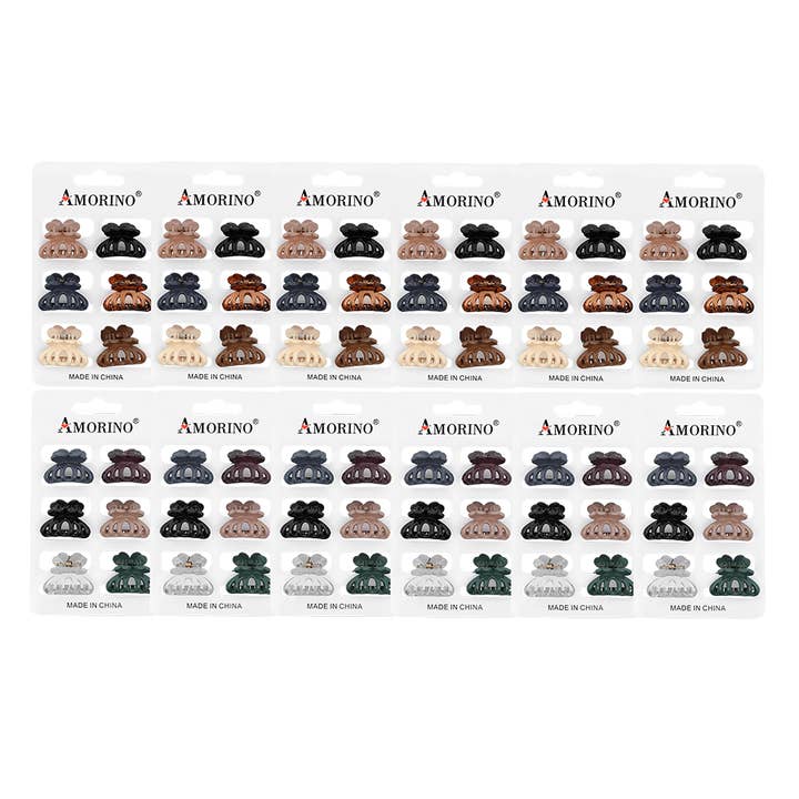 AMORINO SRL - Wholesale Hair Clip - Women's - PACK OF 72 MINI HAIR CLIPS - YN22112D4382