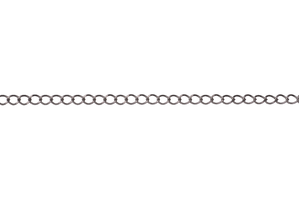 Continental Beads - Wholesale Craft Supplies - Curb Chain Size Small - Multiple Finishes Available - Measures 4mm - Sold by the Foot - CH 1509