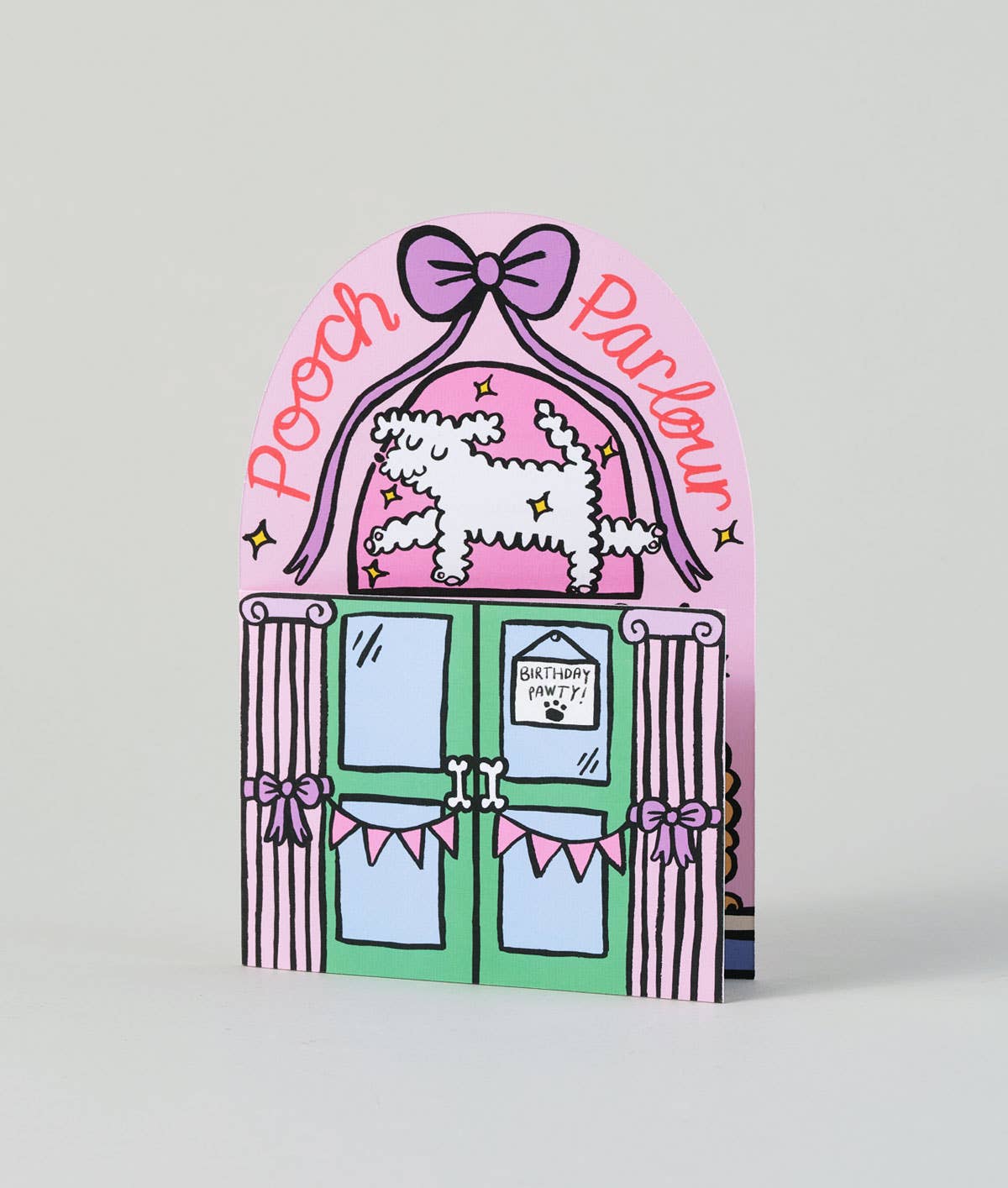 Wrap (US duties paid) - Wholesale Birthday Card - Pooch Parlour Fold Out Kid's Birthday Card1