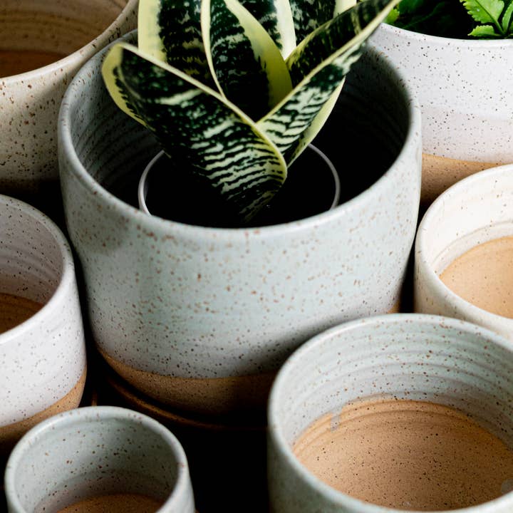 Hands On Ceramics - Vendita all'ingrosso Vasi per piante - Vaso in ceramica – Vaso da 3" con sottovaso5