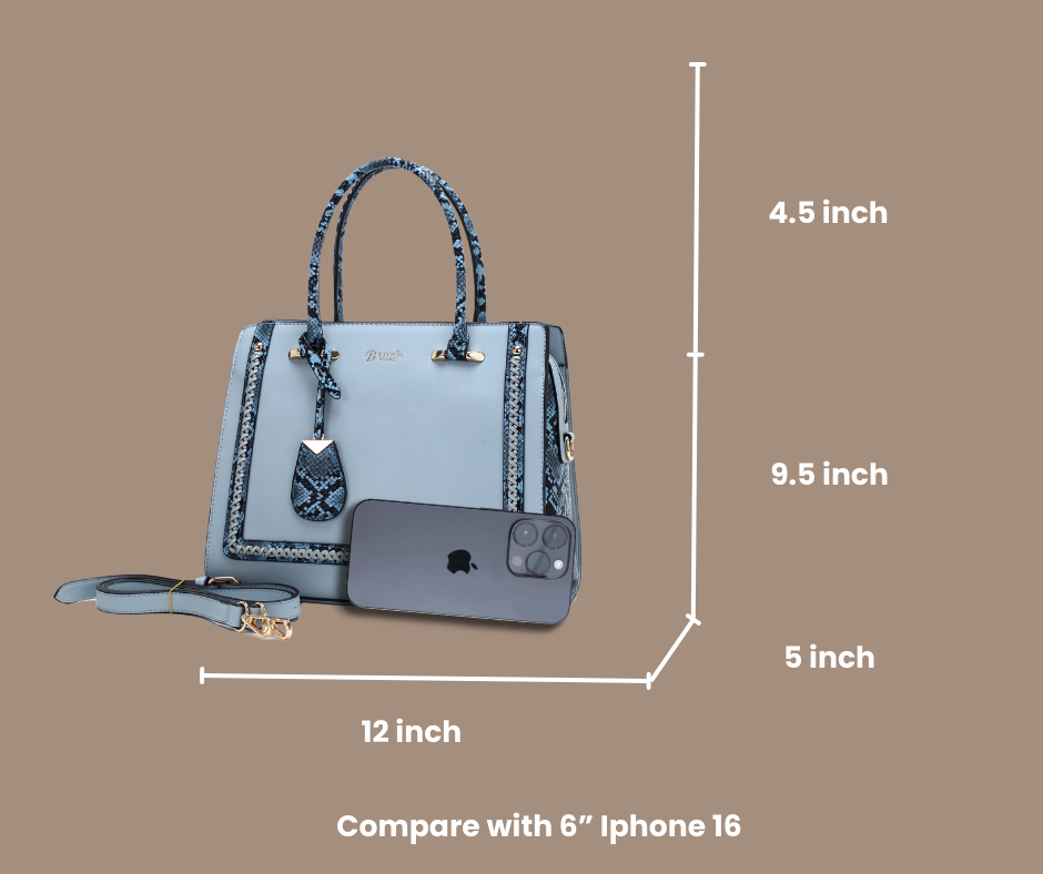 Brangio (Italy) Company Inc. - Wholesale Top Handle Bag - Women's - Brangio Italy Luxe Python Accent Tote Bag7