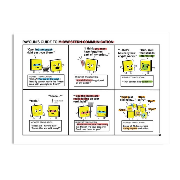 Midwestern Kommunikation Rødt postkort for engroshandel hos RAYGUN