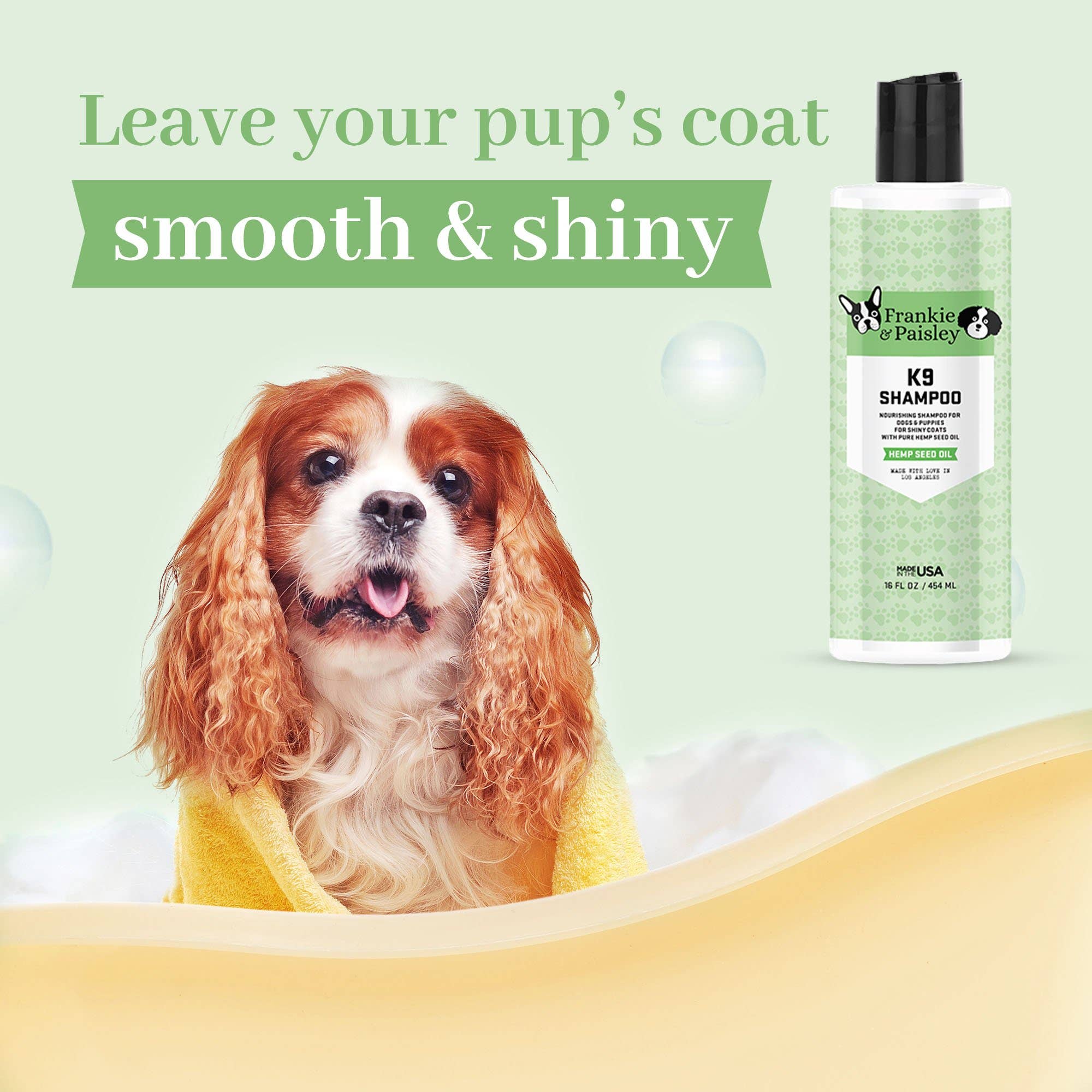 Frankie & Paisley Pet Products - Wholesale Pet Shampoo - Dog - K9 Shampoo with Hemp Seed Oil - Shampoo for Dogs - 16oz4
