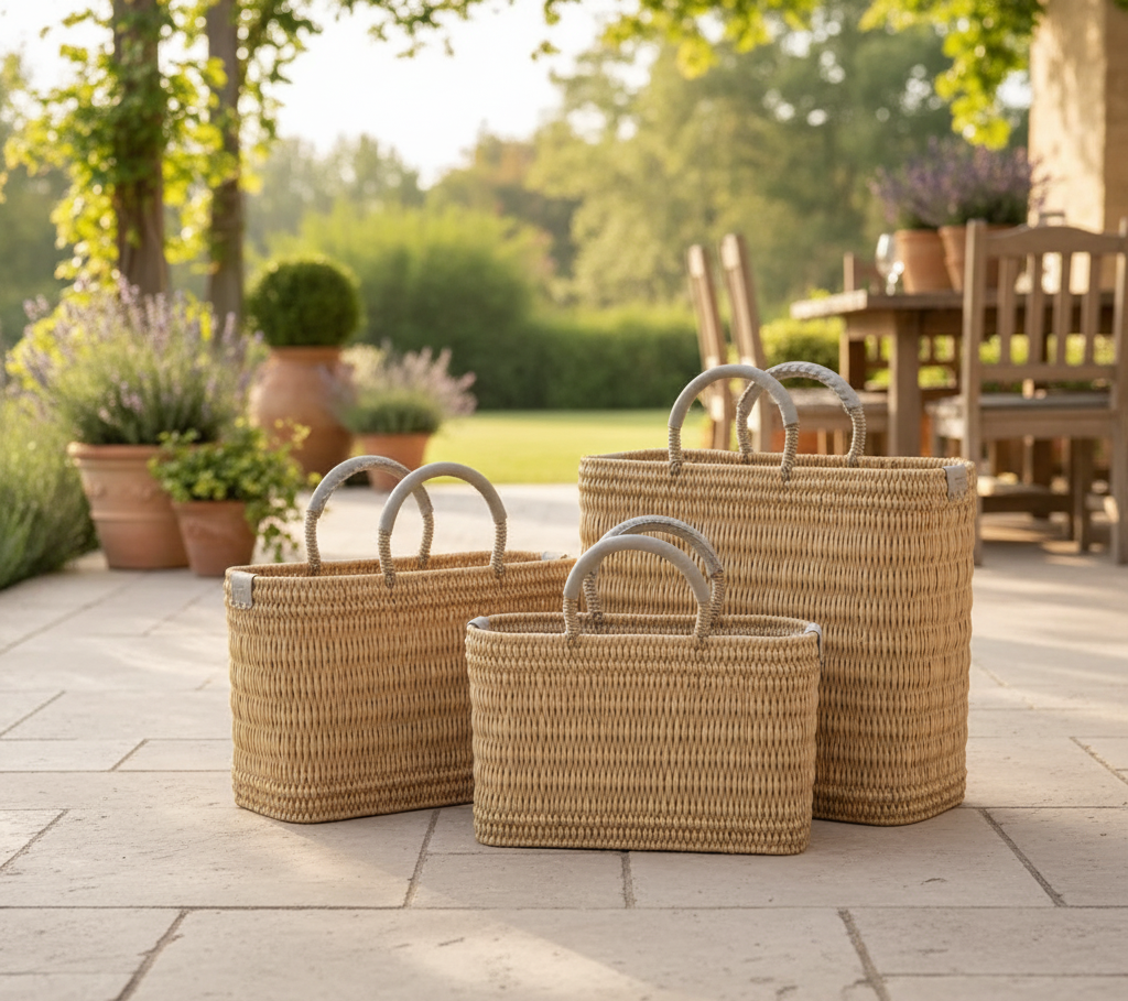 High crafty - Venta al por mayor Bolsa de playa - Cesta de Mercado Medina – Bolsa de Mano de Ratán Hecha a Mano | Tejido Stra3