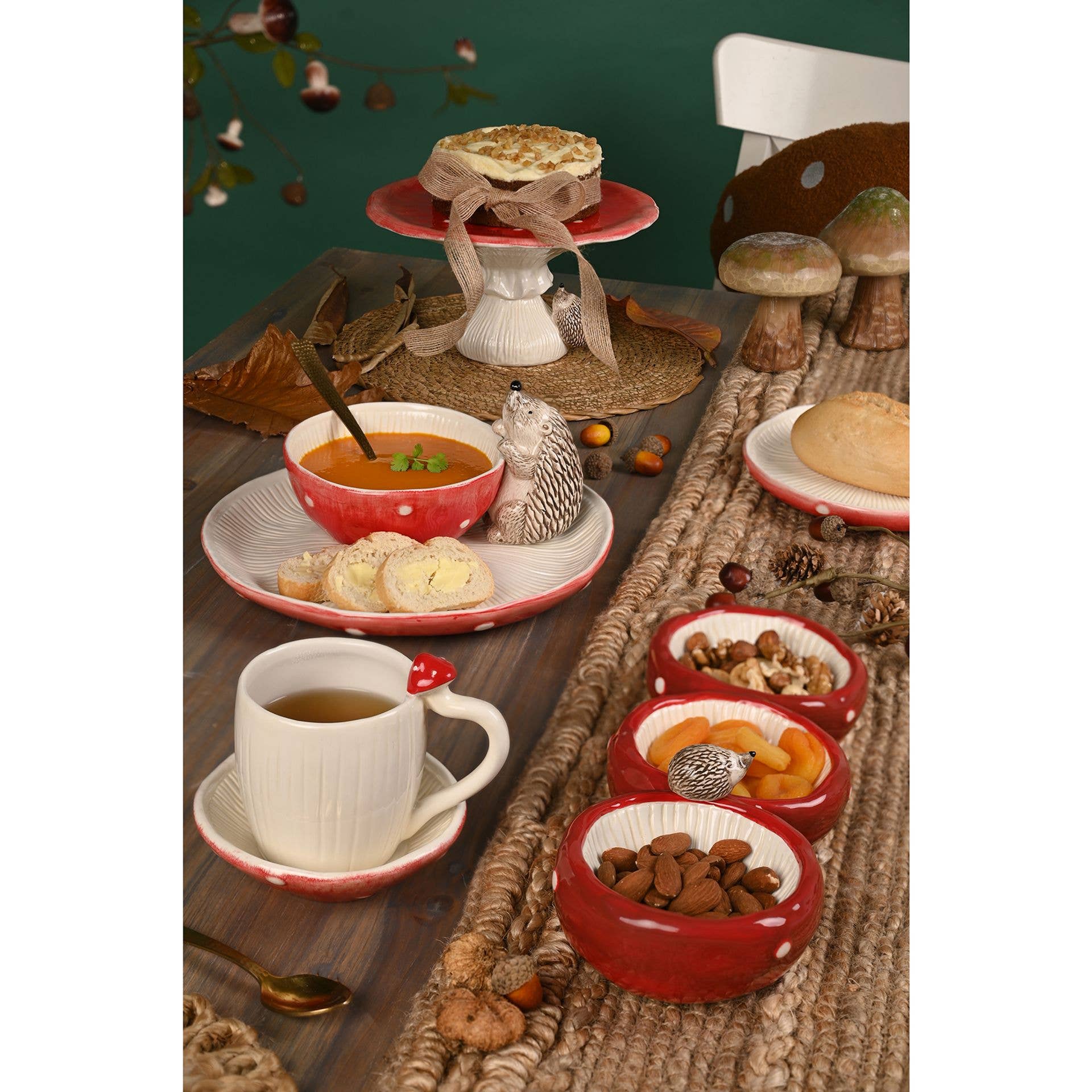 WIDDOP and Co. - Wholesale Dinnerware Set - **MULTI 4** Country Living Toadstool Top Side Plate3
