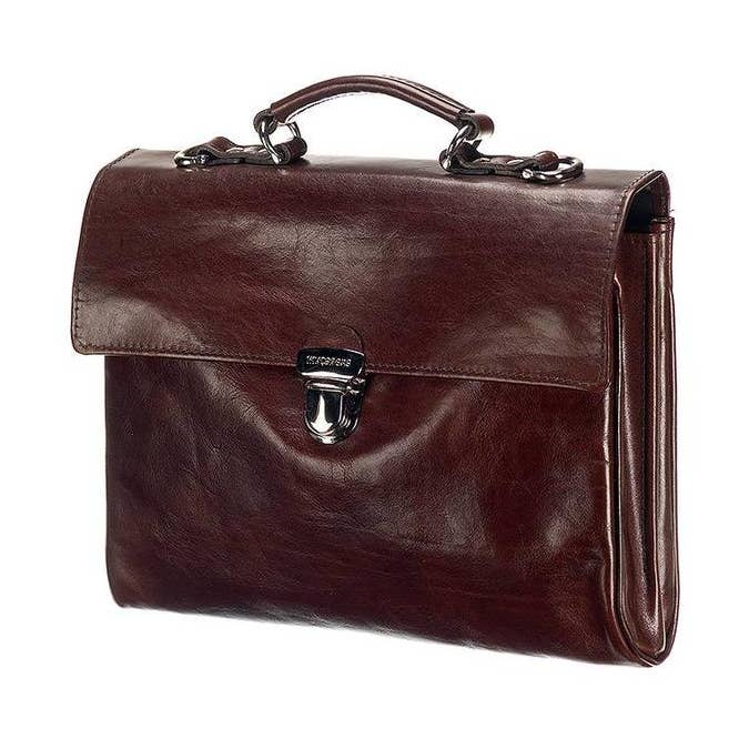 Leather briefcase - The Walker for wholesale by Mutsaers