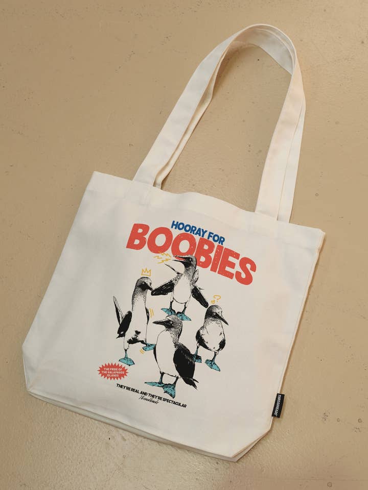 Hooray for Boobies Tote Bag for wholesale by Threadheads