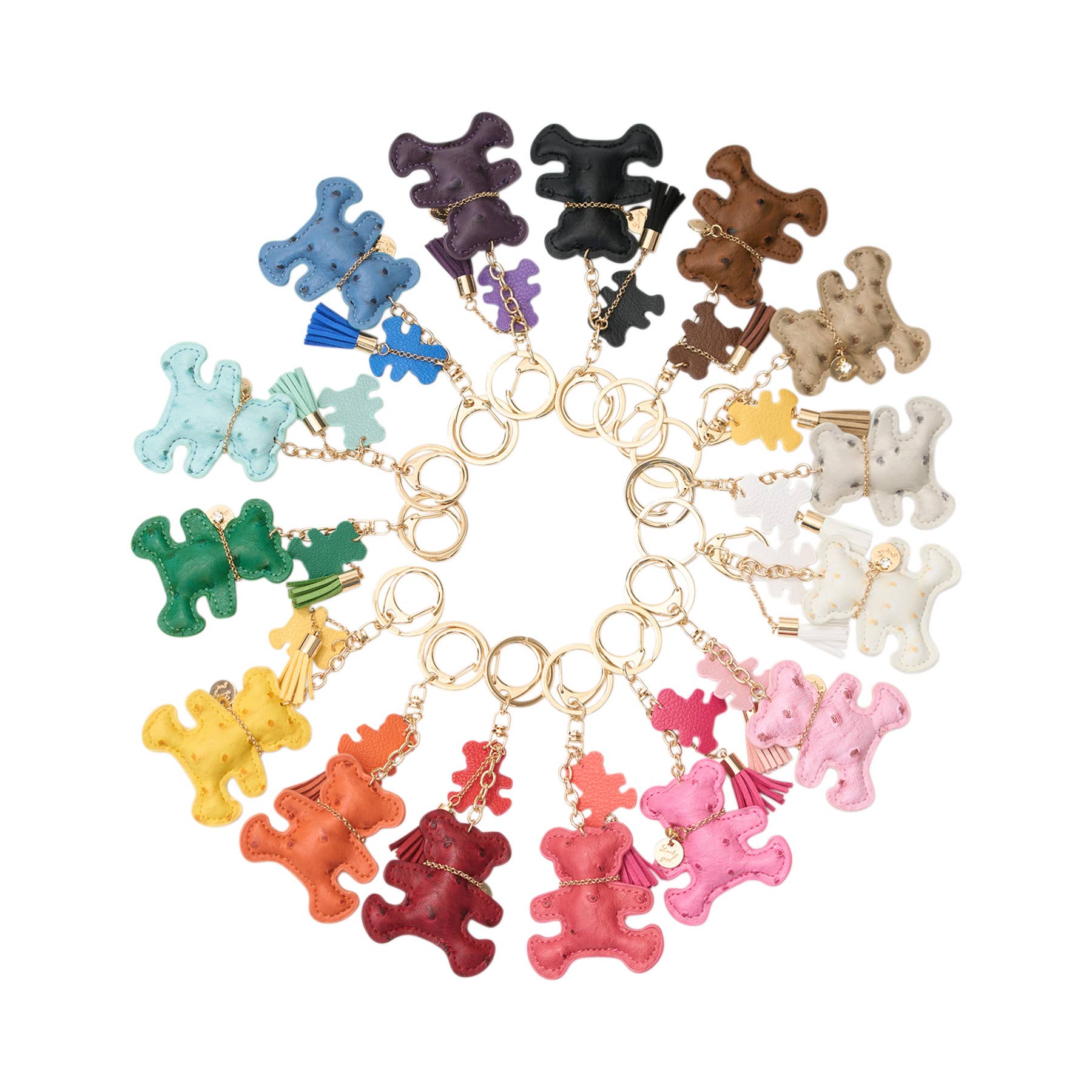 Malibu Sugar - Wholesale Keychain - Women's - Teddy Bear Keychain Bag Charms Perfect Christmas Gift 20256