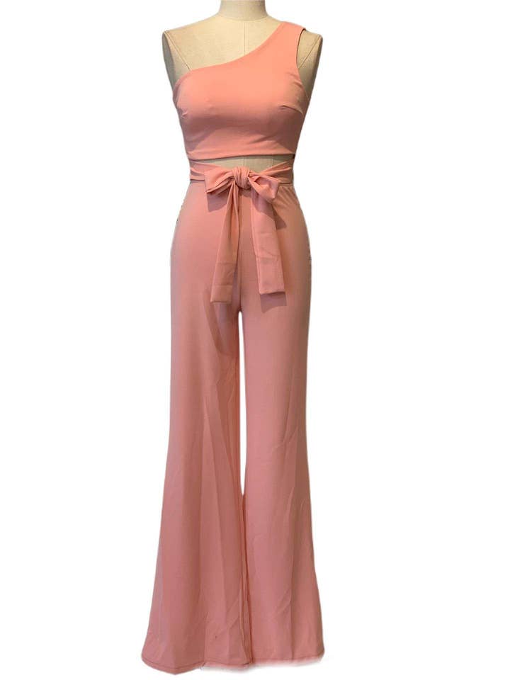 BABY PINK LONG JUMPSUIT 9849 for wholesale on Faire1