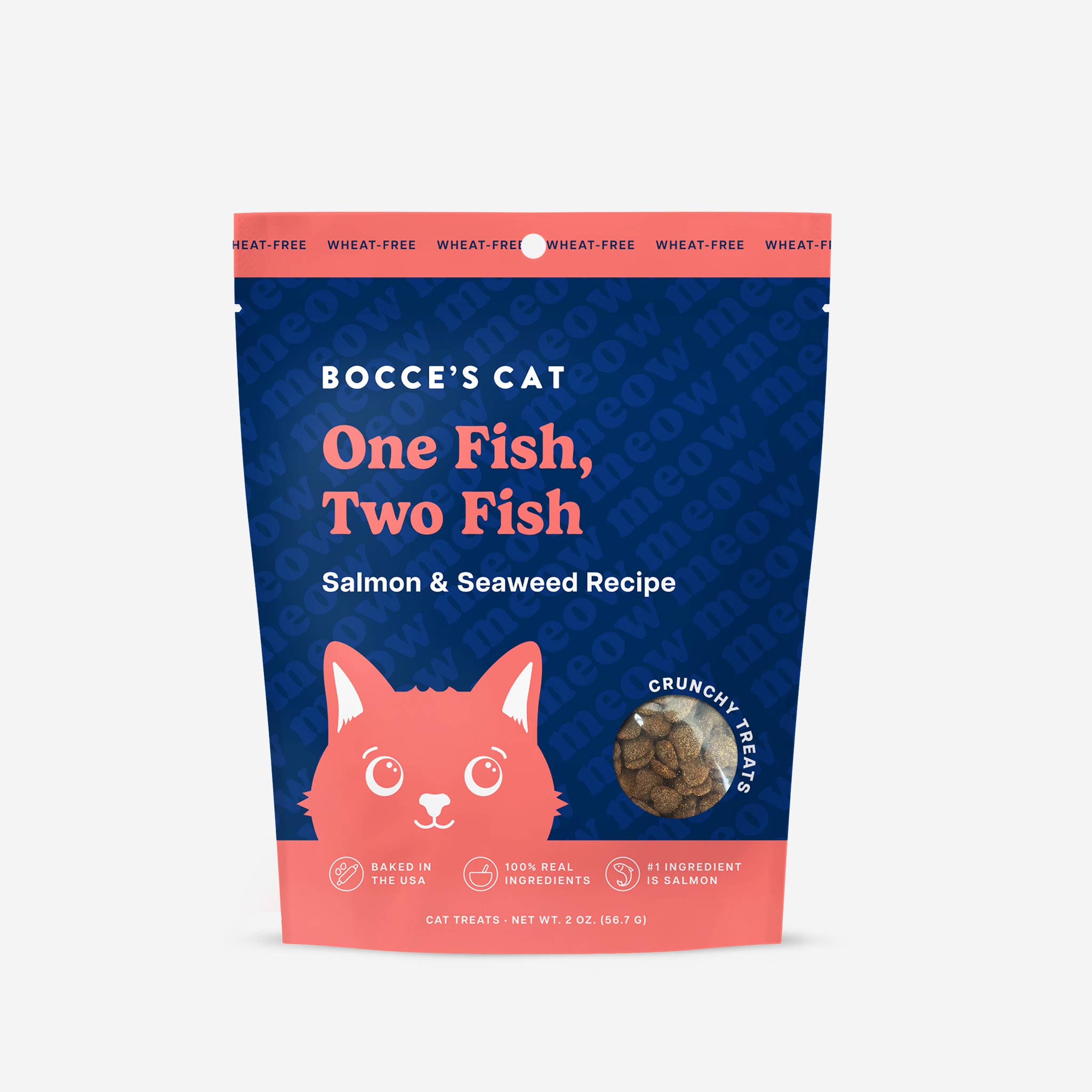 Pet Palette Distribution - Wholesale Pet Treats - Cat - Bocce's Bakery One Fish, Two Fish Cat Treats