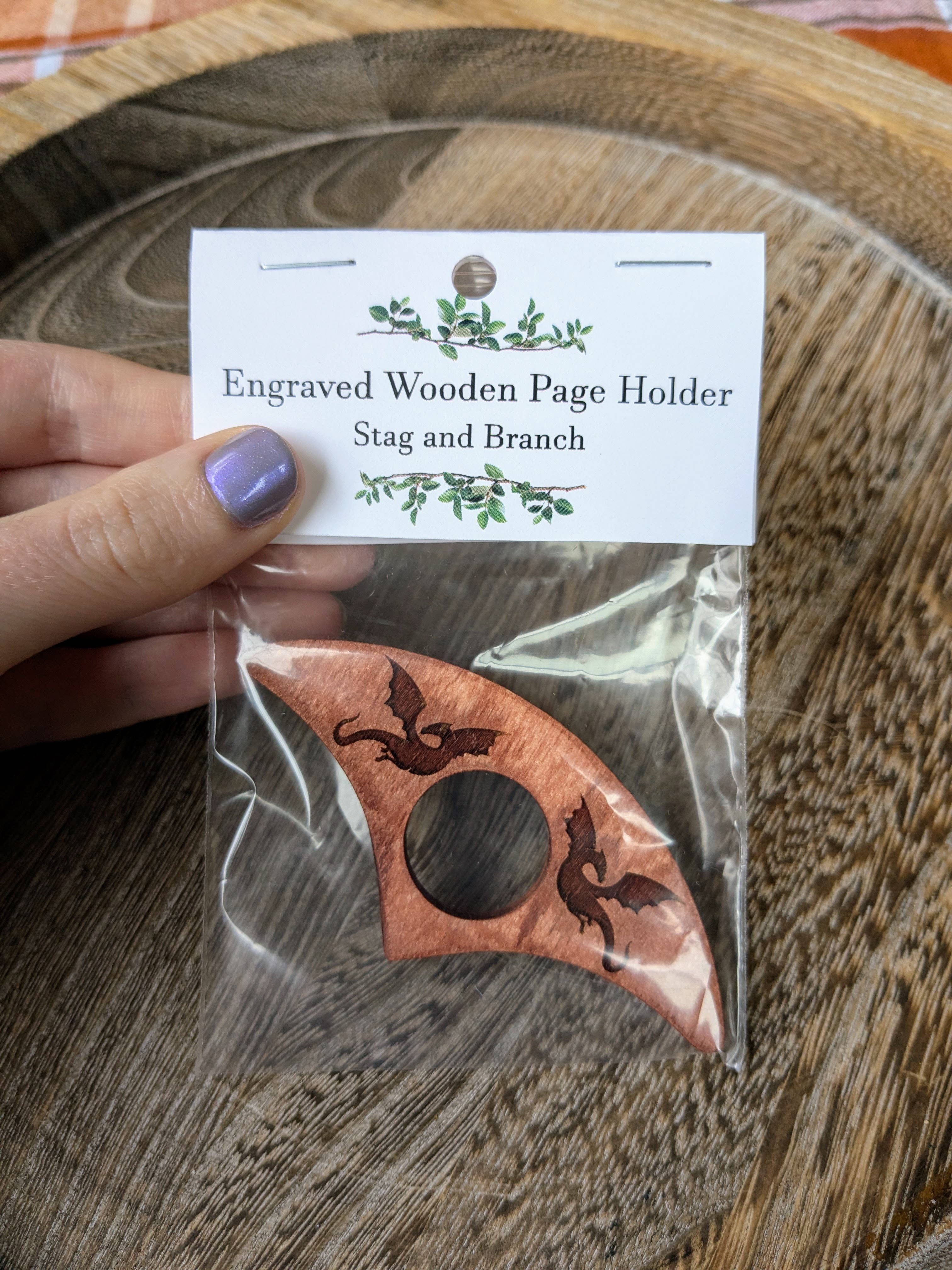 Stag and Branch - Vente Porte-livres - Porte-pages en bois | Quatre modèles différents15