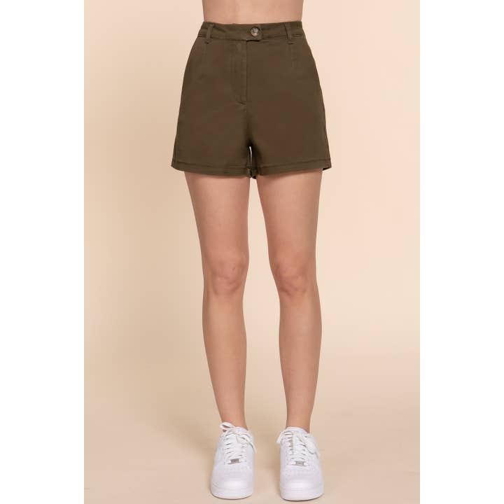 Apolline - Wholesale Shorts - Women's - HIGH WAIST SIDE POCKET STRETCH SHORTS13