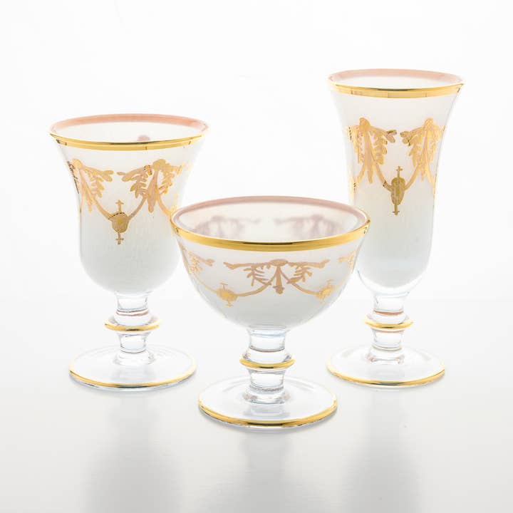 Arte Italica & Crown Linen Designs - Wholesale Serve Bowl - Rialto Borghese Compote13