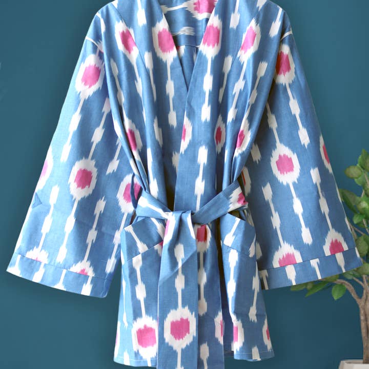 Bomulds Ikat Kaftan 022 for engroshandel hos MIASETA