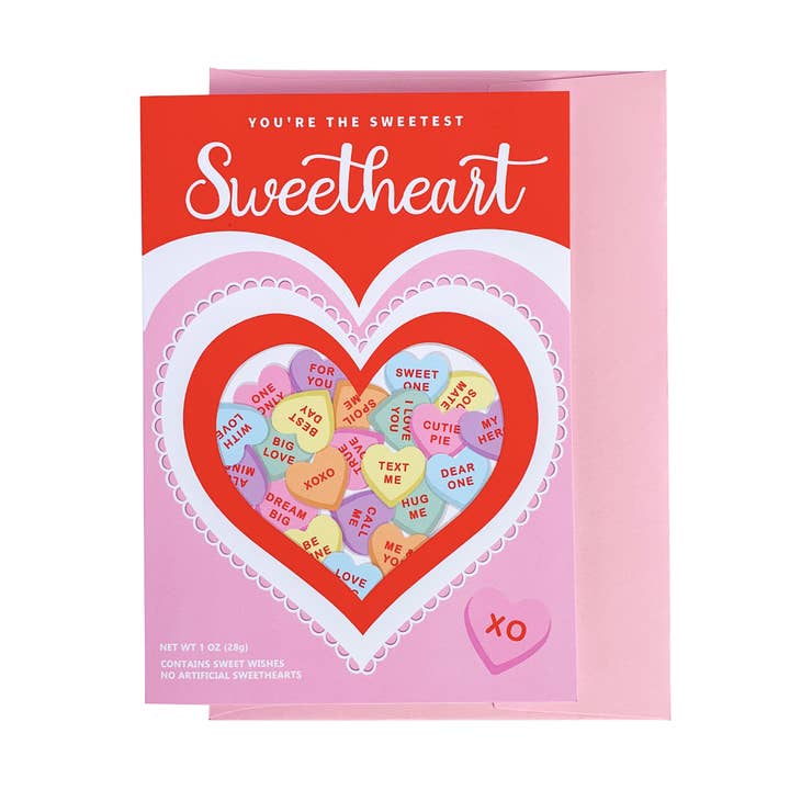 Sweetheart Valentine's Day Folded Greeting Card for wholesale by Black Bow Studio