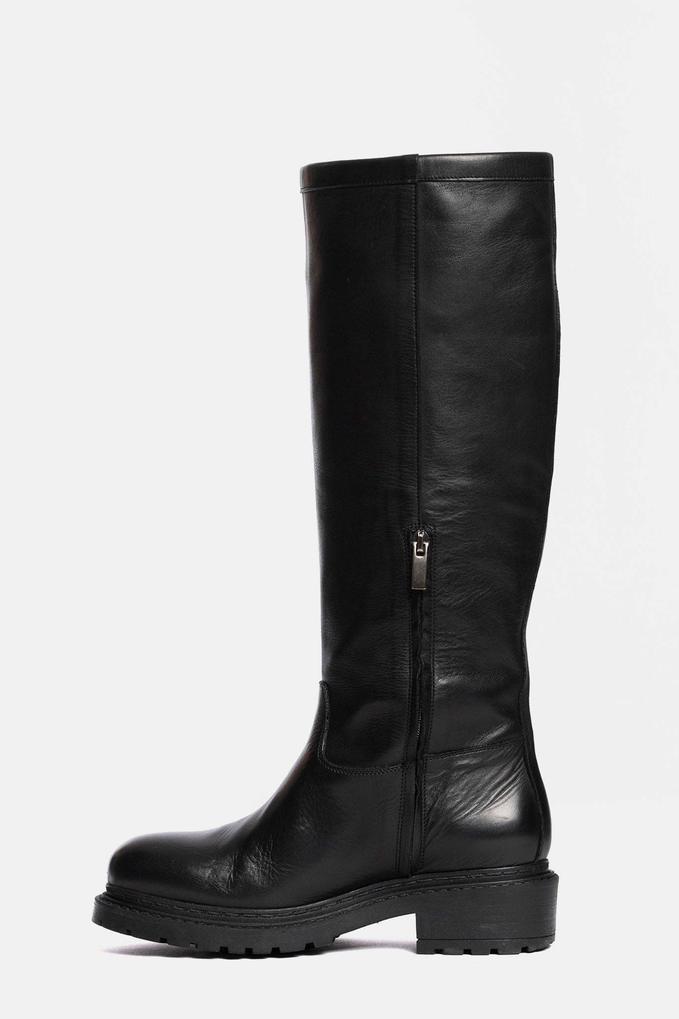 METISSE - Wholesale Boots - Women's - Biker in black calfskin MA6722