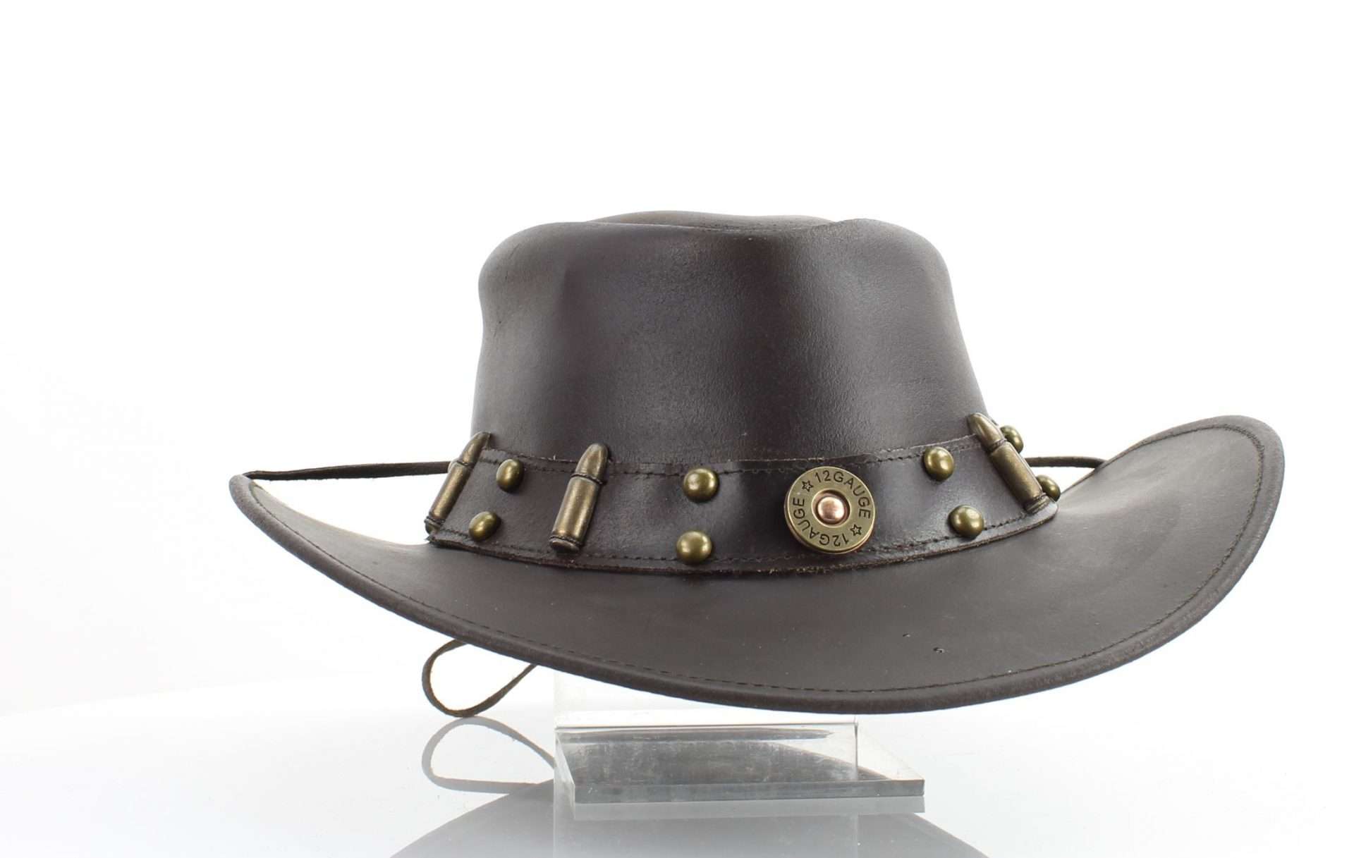 Leather Impressions Inc - Wholesale Cowboy Hat - Unisex - Shapeable Cowboy Hat with 12 Gauge Bullet Slice & Embellishe19