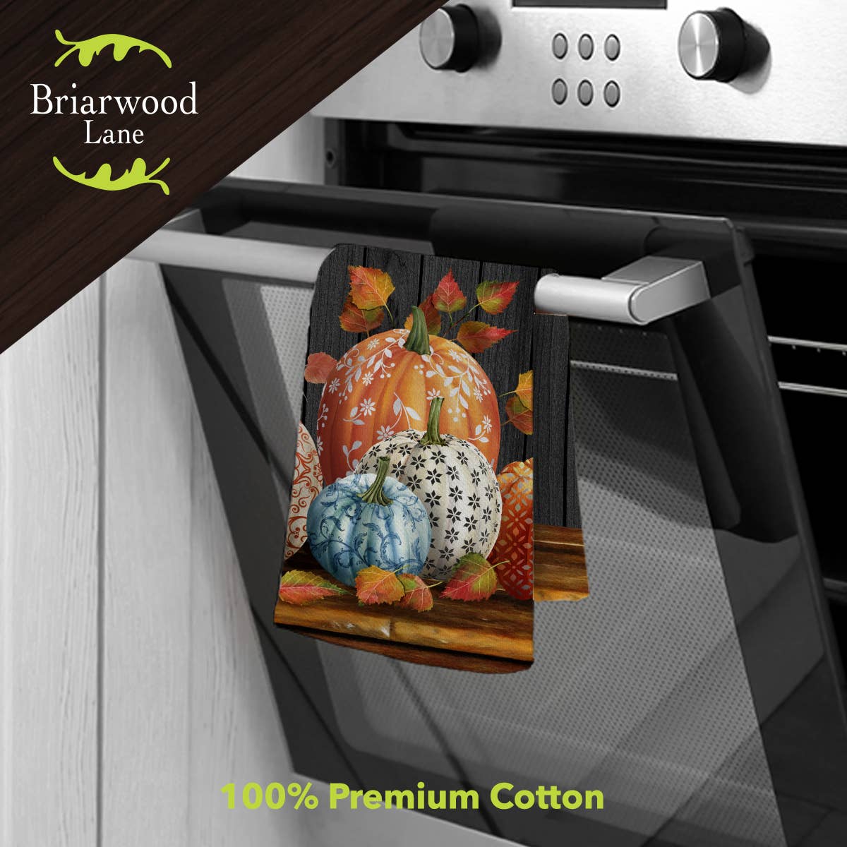 Briarwood Lane - Vente Essuie-mains - Essuie-mains d'automne élégant Pumpkins, 26 po x 18 po, Briarwood Lane1