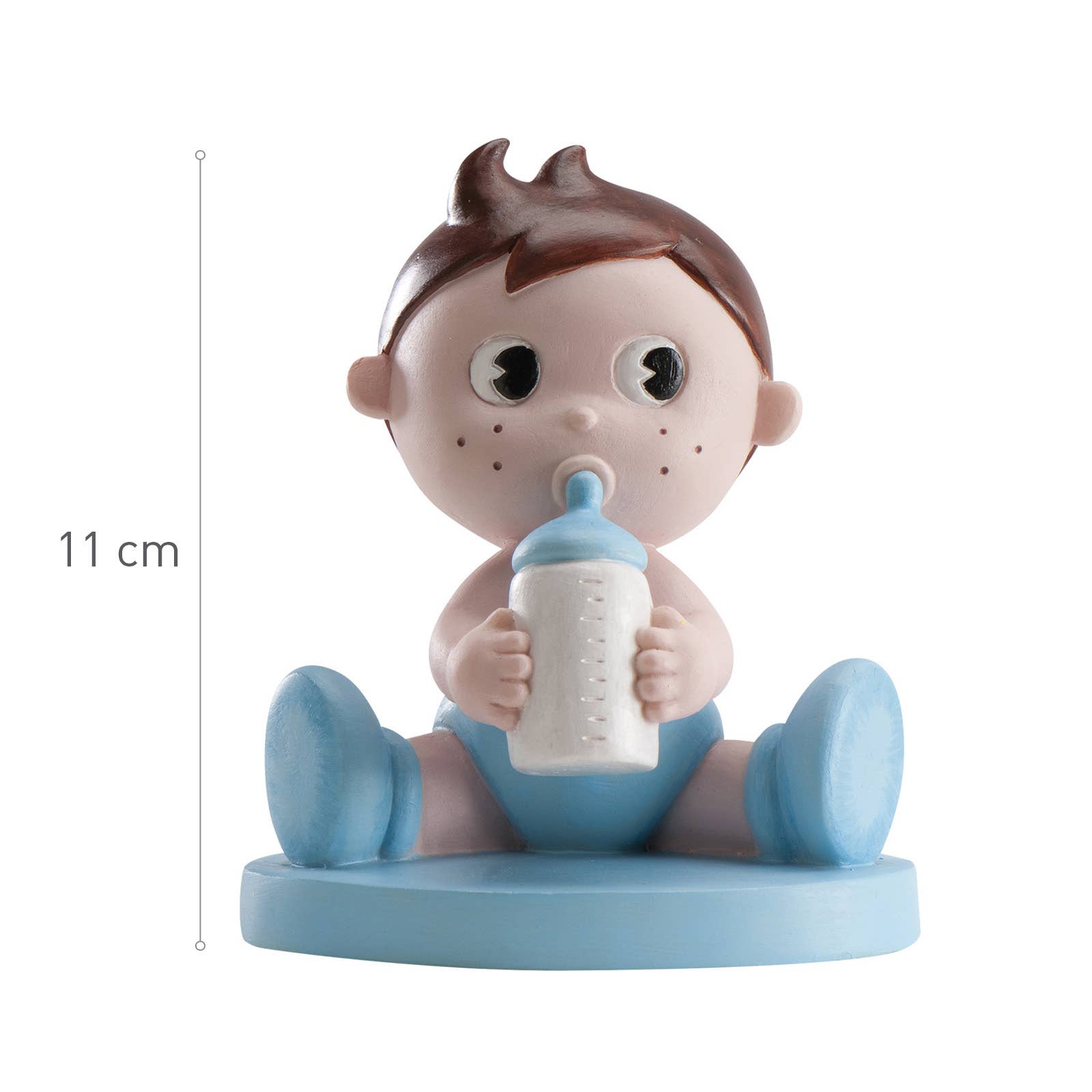 dekora - Wholesale Decorative Figurine - BABY CHRISTENING CAKE FIGURE WITH BOTTLE 10CM1