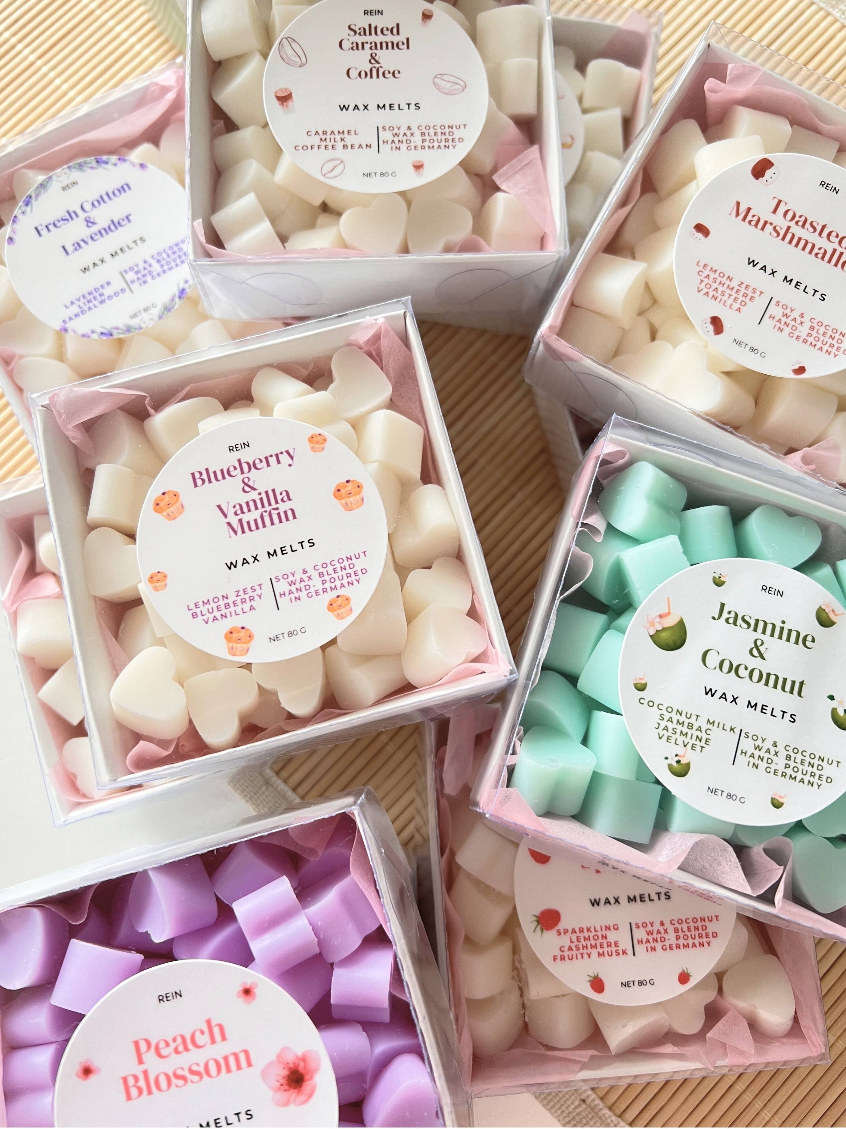 Studio Rein - Venta al por mayor Ceras perfumadas - Caja de mini corazones con brillo de cera de soja8