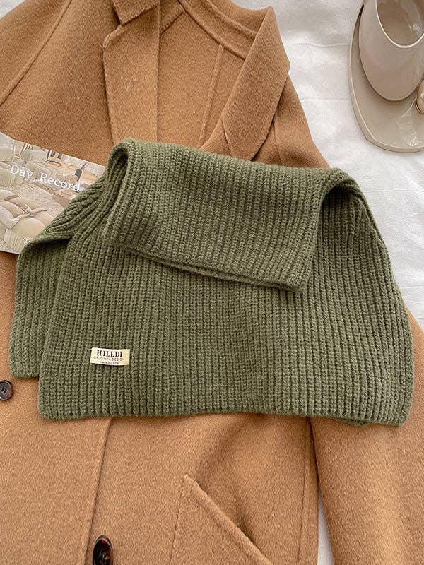 StyleGalX - Venta al por mayor Bufanda - Mujer - Chal y bufanda de punto con cuello alto en colores sólidos para invierno8