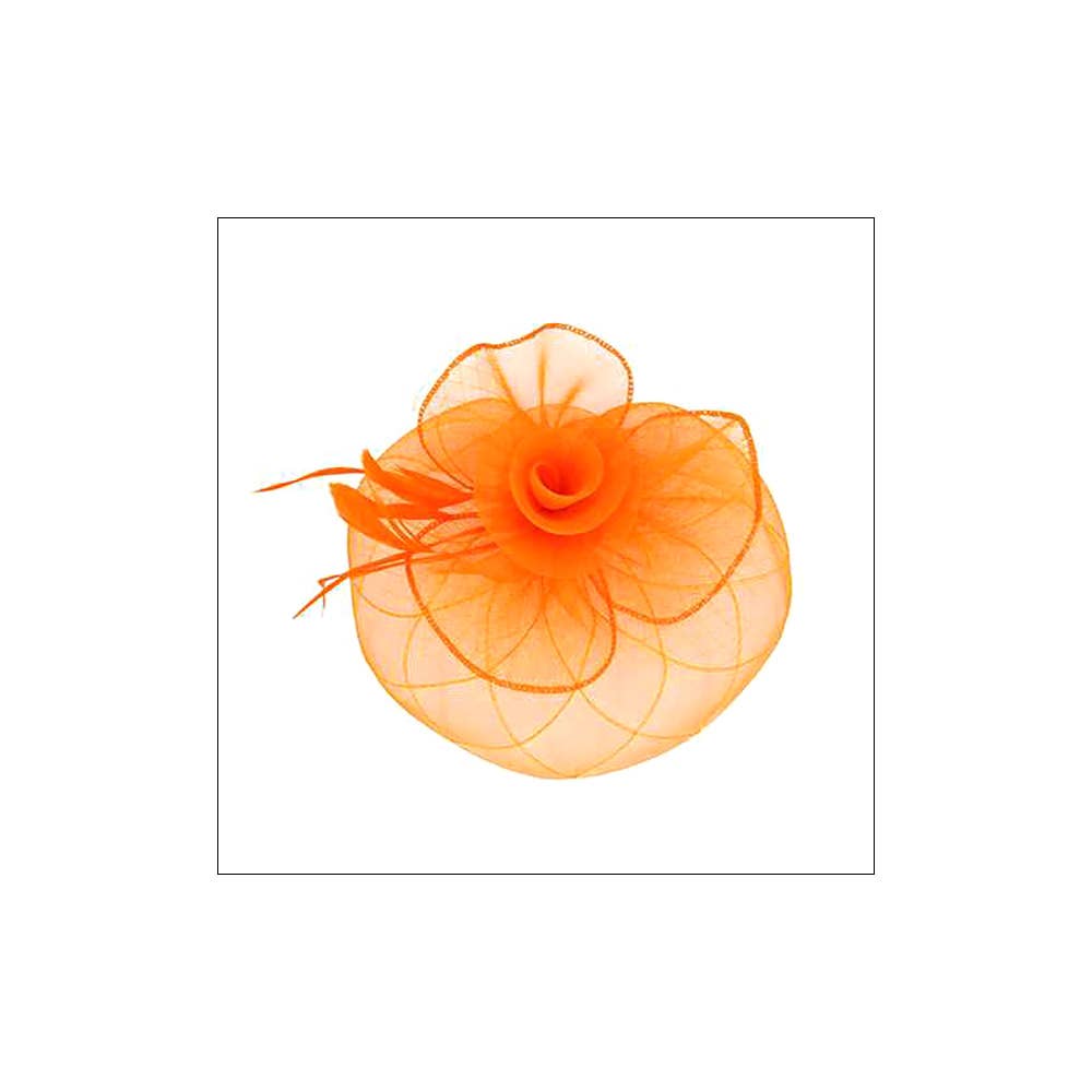 Sensibling Corp. - Vente Chapeau bibi – femme - Fascinateur / Bandeau en maille de plumes et fleurs7