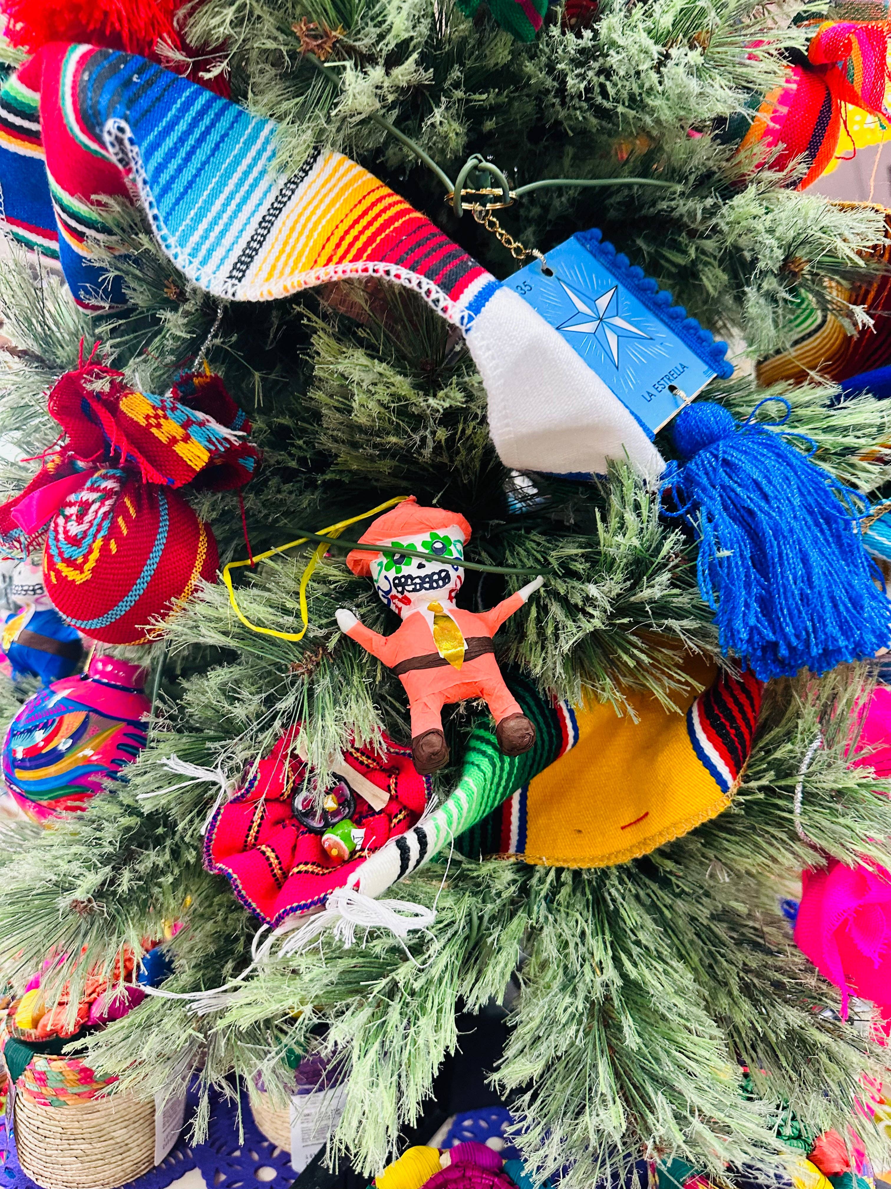  Pc Set Multicolor Christmas Mini Sugar Skull Piñatas 3 Pack Ornament for wholesale on Faire4