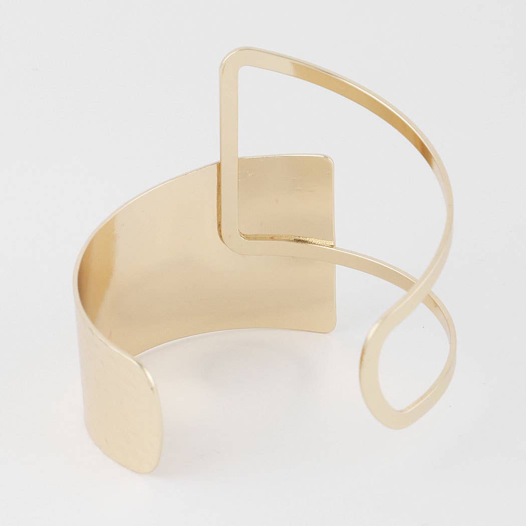 Guld Moderne Negative Space Cuff Armbånd for engroshandel på Faire1