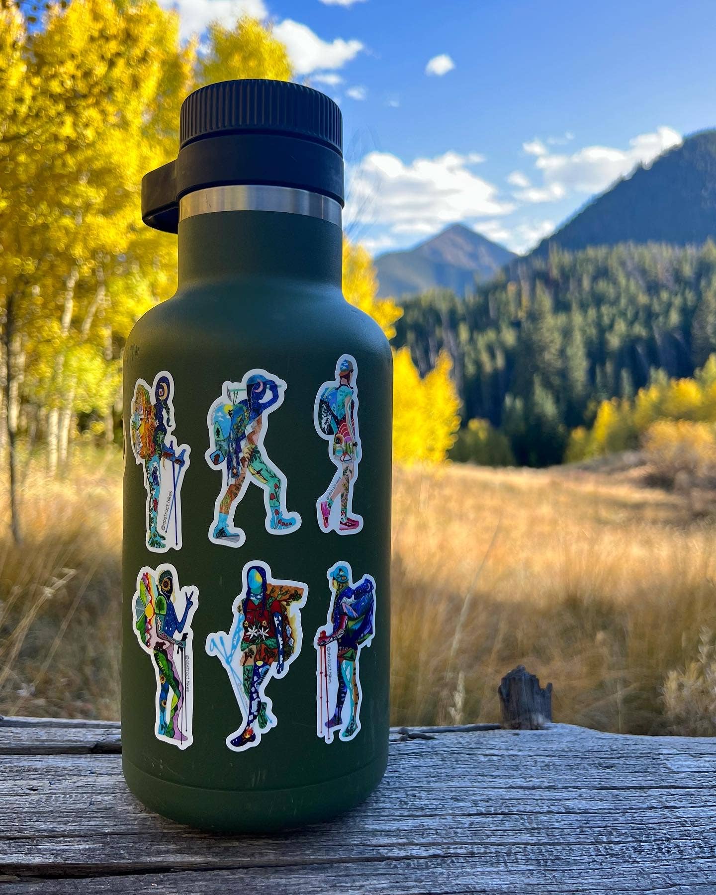 Abstract Hikes - Wholesale Sticker - Hiking Sticker: Badass Chica Sticker Pack Mini size1