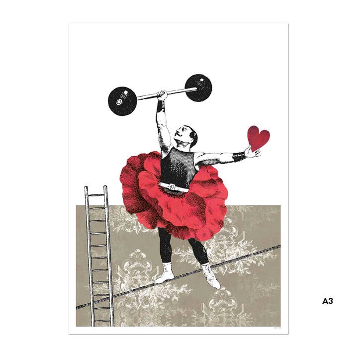 Póster | Corazón fuerte | A3 para venta al por mayor de Pabuku