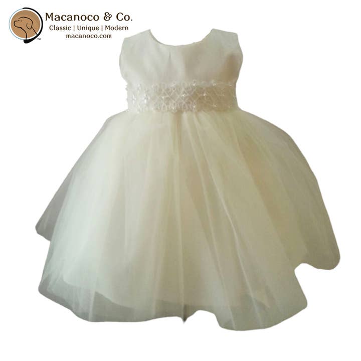 Abito Charlotte Couture in seta e tulle color avorio - Perla per la vendita all'ingrosso da parte di Macanoco and Co.