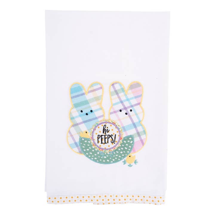 Hi Peeps Easter Tea Towel - Easter Decor for wholesale by Glory Haus