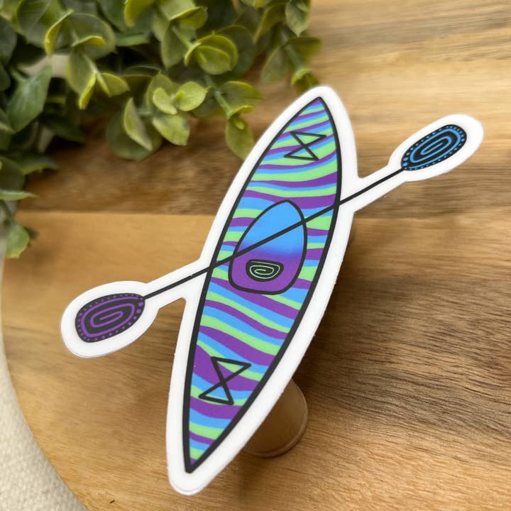 Kayak Waterproof Sticker for wholesale by Crafted by Chris Co.