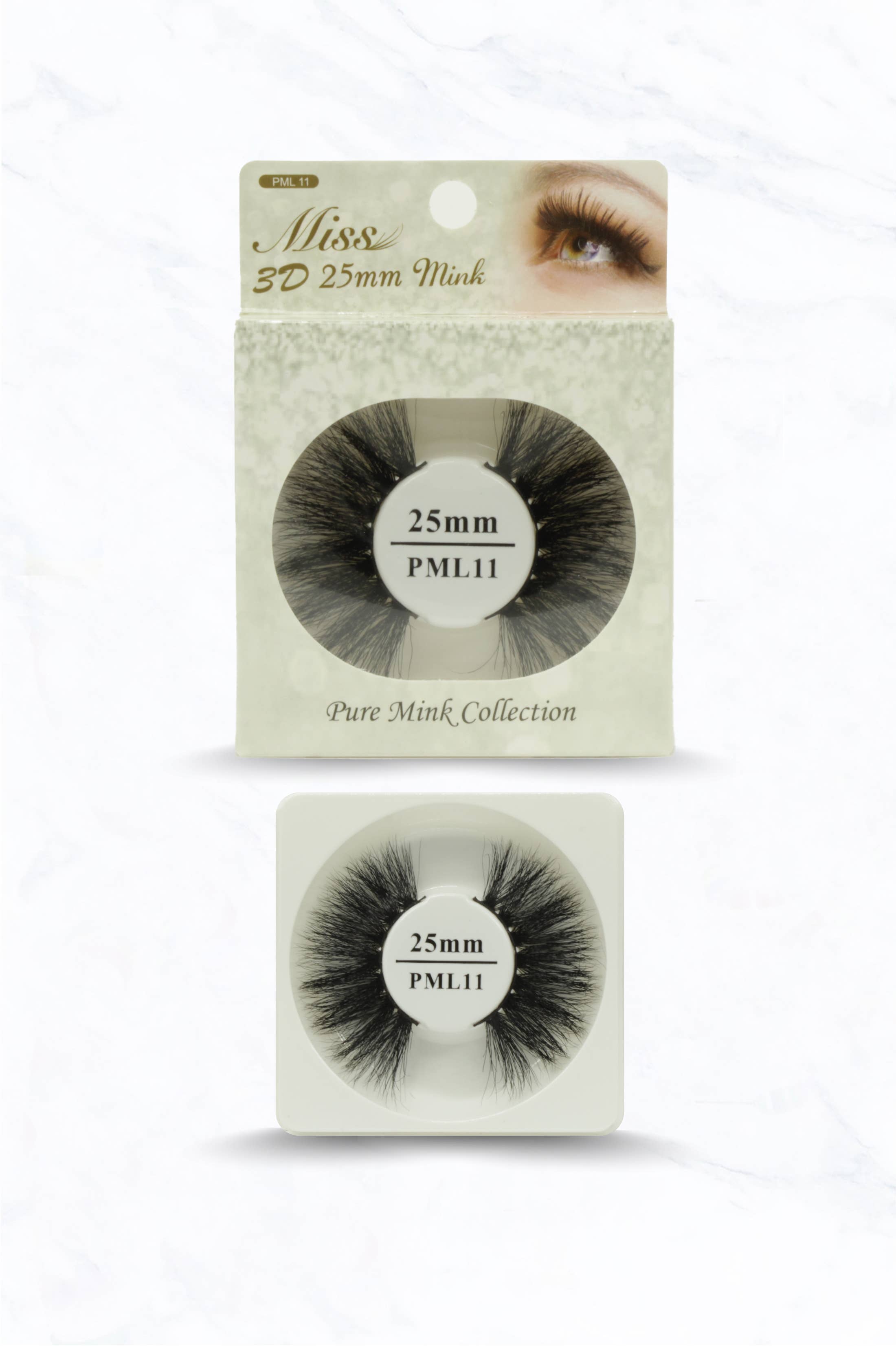 Suzie Q USA – Engroshandel Falske øjenvipper – Miss 3D 25 mm Mink PML 1-1210