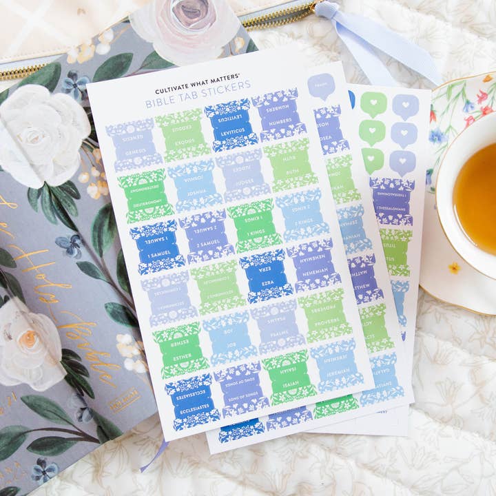 Bible Tabs | Floral for wholesale by Cultivate What Matters
