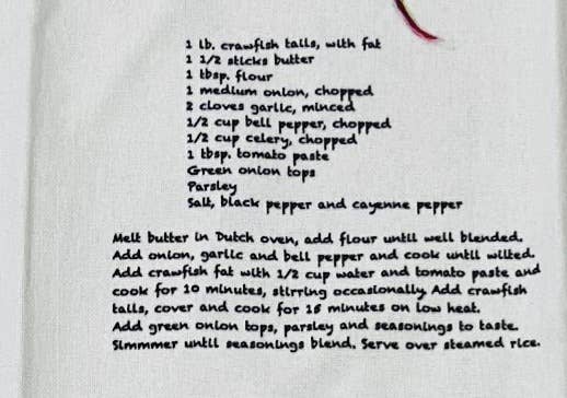 THE PARISH LINE – Großhandel Geschirrtücher – Küchentuch - Ca C'est Bon Crawfish Etouffee3