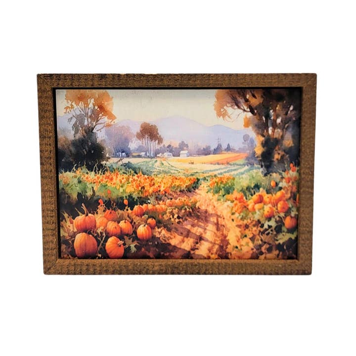 Country Road with Pumpkins Halloween Decor - Home Accent for wholesale by Home Accents By Driftless