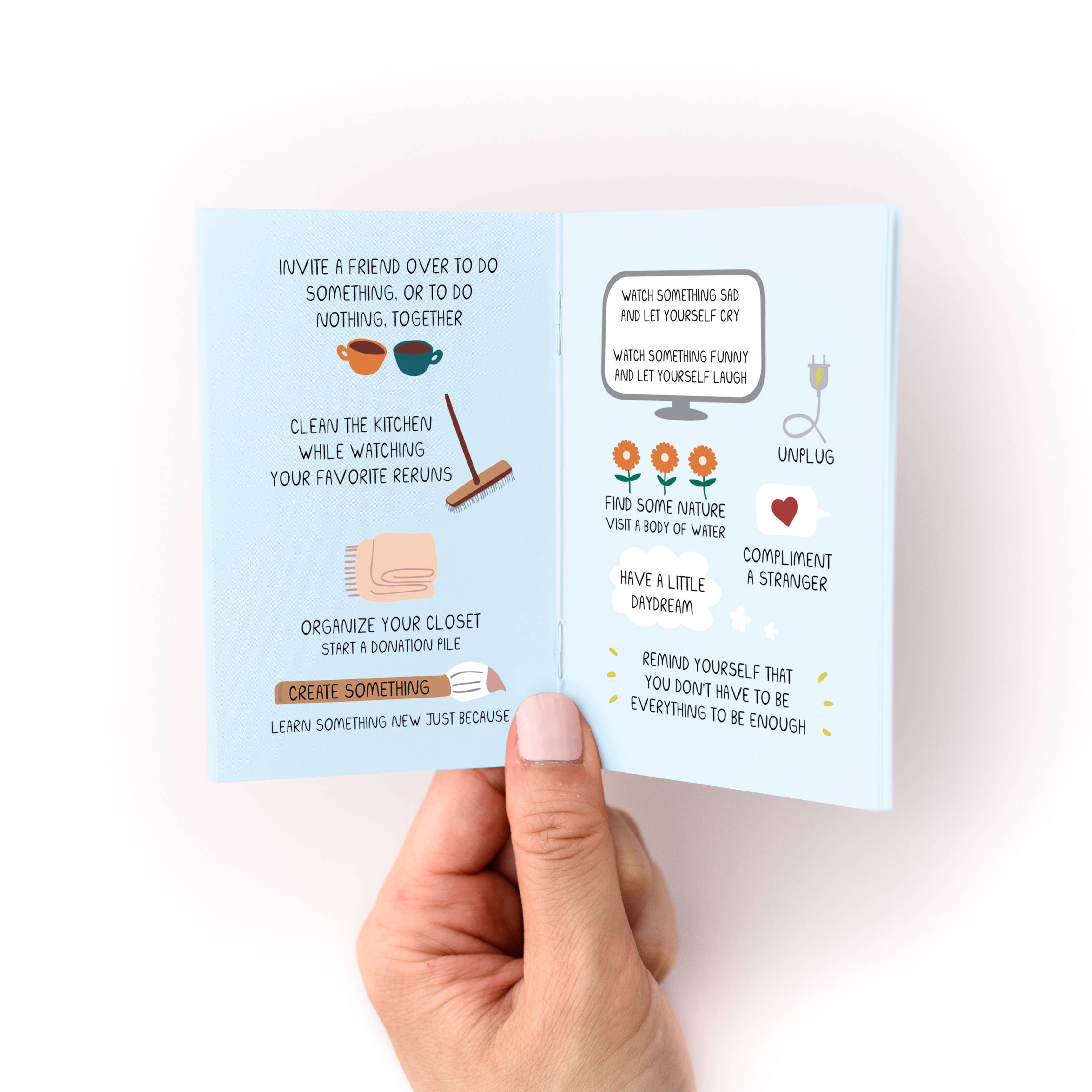 Kwohtations - Wholesale Self-Help & Personal Development - Things To Do When You're In A Depressive Spiral Zine: A Pocket Guide for When Everything Feels Hard3