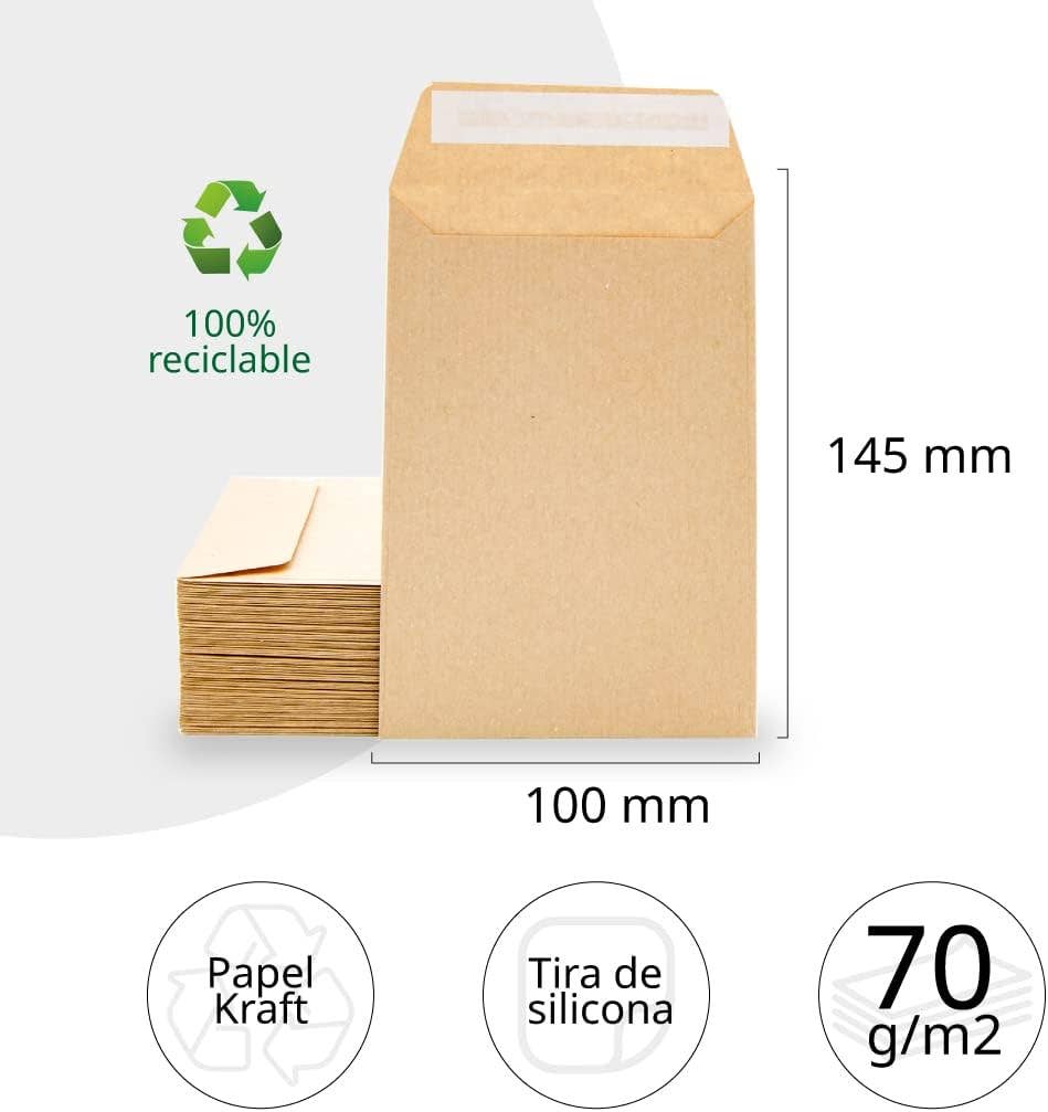 MEDEL OFFICE - Wholesale Envelopes - Kraft Silicone Invitations/Gift Envelopes m-office 2000 pcs1