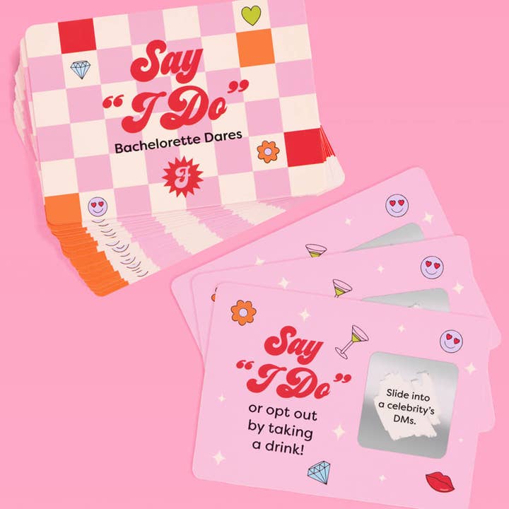 xo, Fetti - Wholesale Card Game - Bachelorette Dare Scratch Off Game, Bridal Shower Gift, Favors