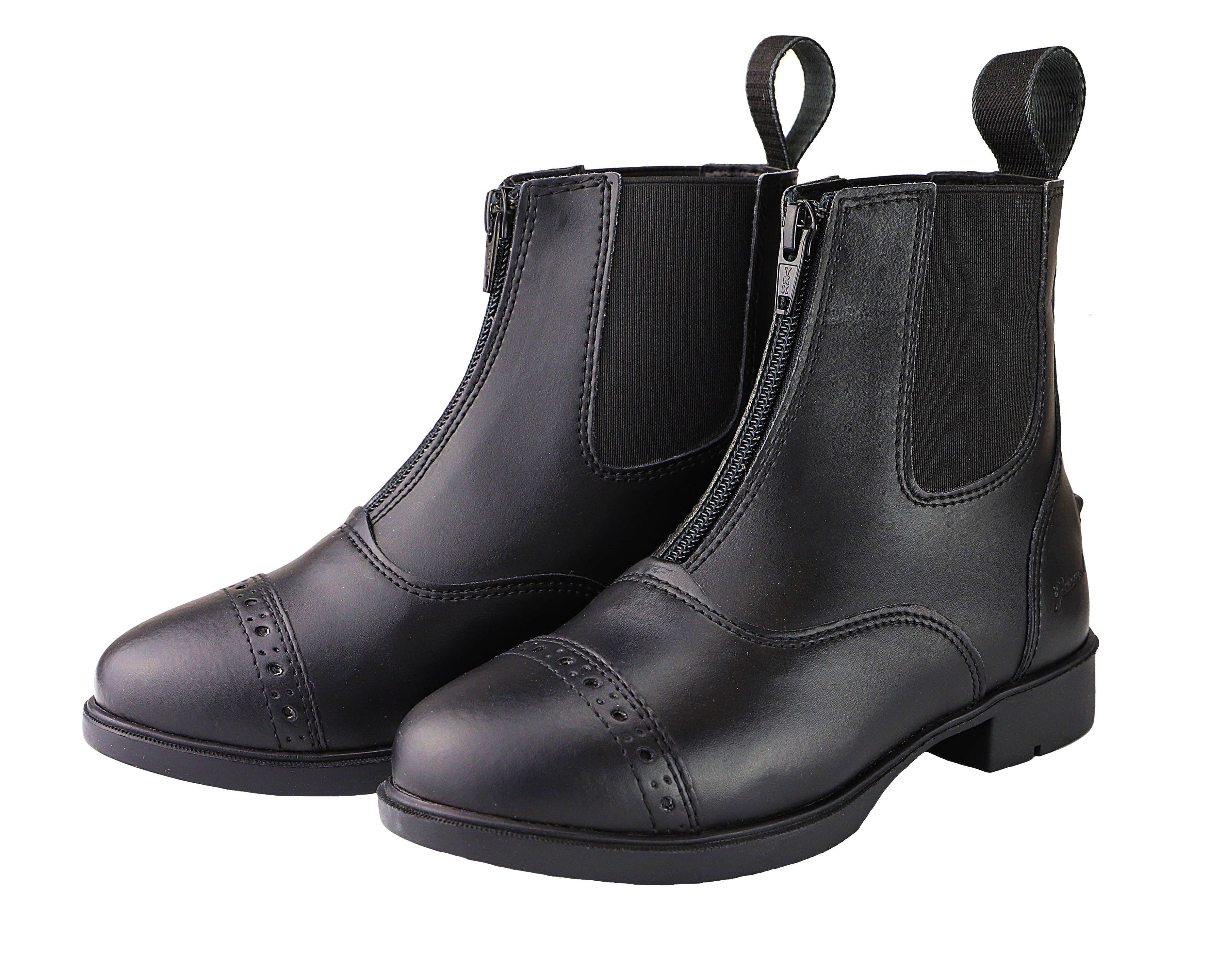 Grewal Equestrian - Wholesale Boots - Kids - Children's Zip Up Synthetic Paddock Boots