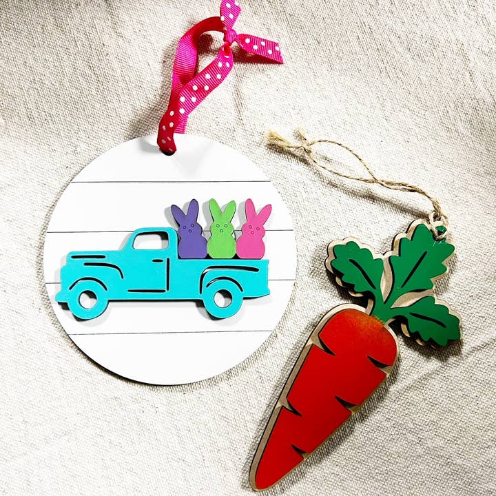 Mini panneaux à suspendre pour Pâques pour la vente par Thompsons Handmade Country LLC