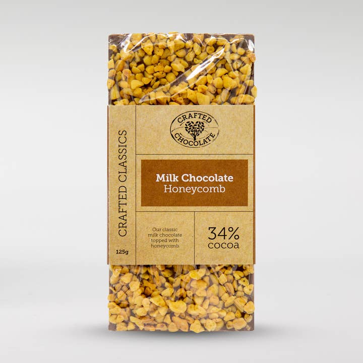 Milk Chocolate with Honeycomb Bar for wholesale by The Chocolate Cafe
